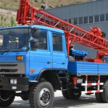 установленная тележкой глубина машины 42KW 250M скважины 4x4 сверля