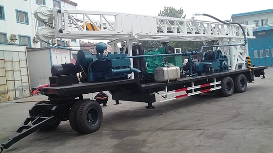 T-600 Deep Water Well Drilling Rig for Trailer 600m Depth with 200-500mm Hole for Water Well Drilling
