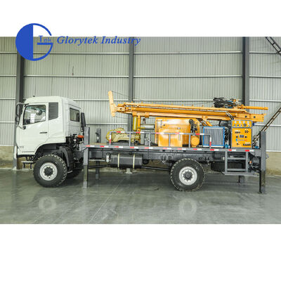 Полногидравлическая буровая установка Dongfeng 4X4, глубина 500 м, диаметр скважины 105-350 мм