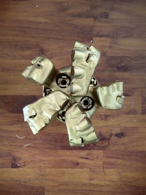 5-лопастное PDC долото для бурения скважин на воду диаметром 8 1/2 дюйма с резьбой API REG