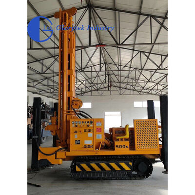 GL500S Crawler Mounted Water Well Drilling Rig с глубиной 500 м и дизельным двигателем мощностью 153 кВт для сельскохозяйственного орошения